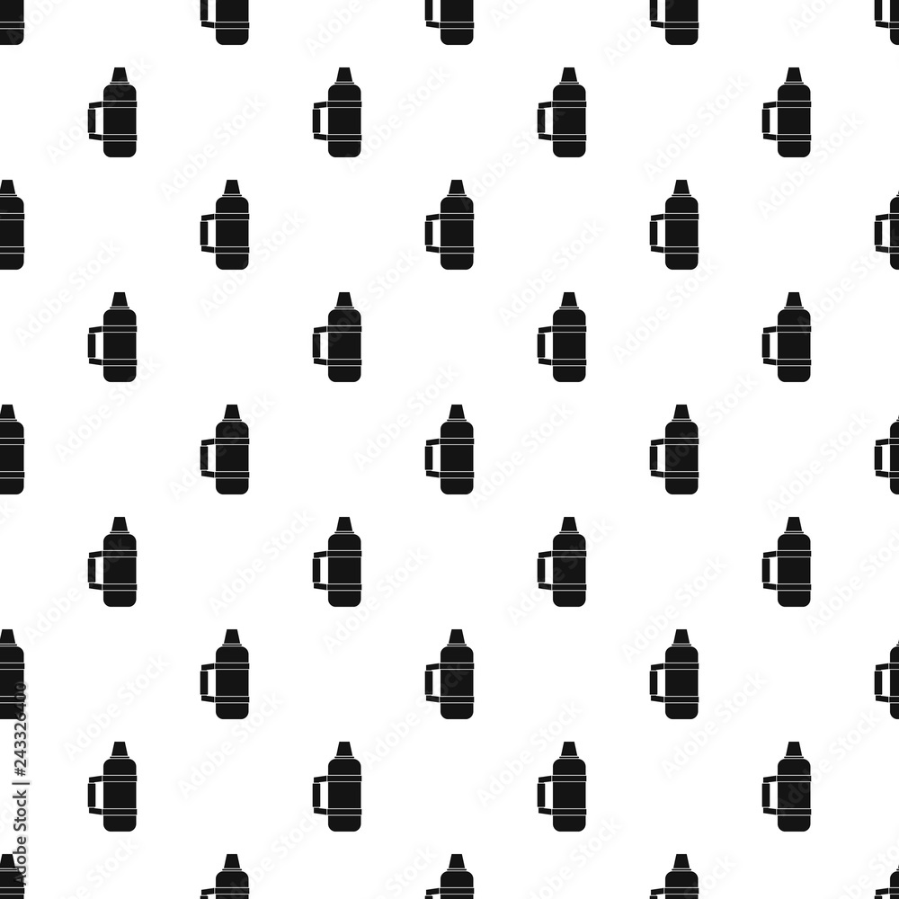 Poster camp thermos pattern seamless vector repeat geometric for any web design