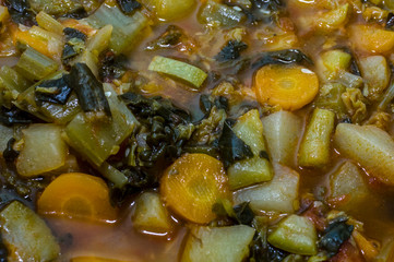 Vegetables in Wet Photography Close-up