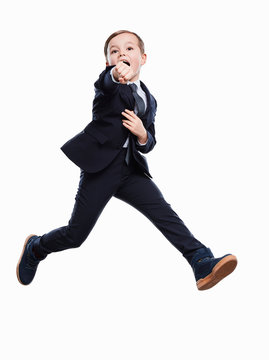 Junge als Business Mann