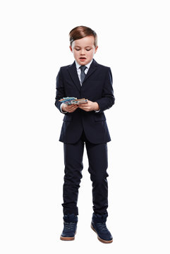 Junge als Business Mann