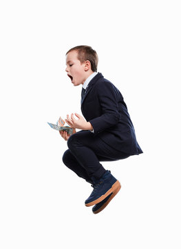 Junge als Business Mann