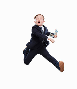 Junge als Business Mann