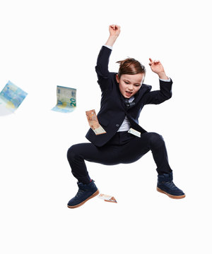 Junge als Business Mann