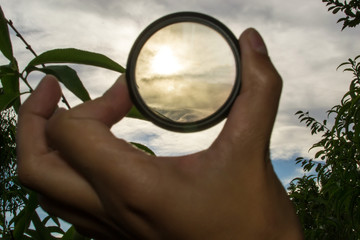 polarizing filter for the camera