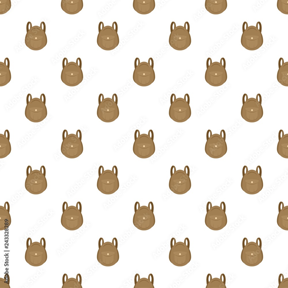 Poster tourist backpack pattern seamless vector repeat for any web design