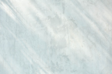 shadow of branches and leaves on a white cement street wall