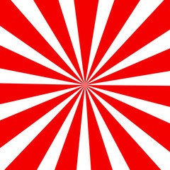 Fototapeta premium Red white circles sunbeam style - concept pattern colorful design structure decoration abstract geometric background illustration fashion look backdrop wallpaper abstract decoration graphic