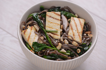 Close up on Soba bowl