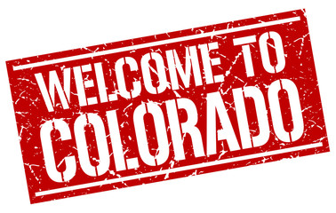 welcome to Colorado stamp