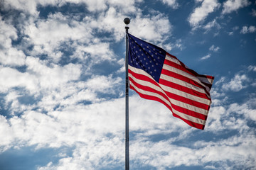 American Flag Blue Sky