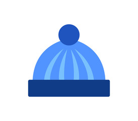 winter cap icon on white background