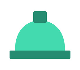 winter cap icon on white background