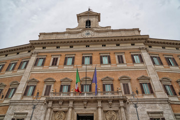 Montecitorio palace place italy chamber of deputies