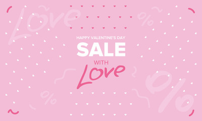 Valentines Day sale background with modern abstract pattern. Wallpaper, flyers, invitation, posters, brochure, banners. Vector illustration