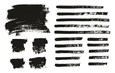 Paint Brush Thin Background & Lines High Detail Abstract Vector Background Mix Set 134