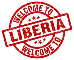 welcome to Liberia red stamp