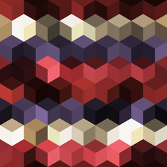 Obraz premium Hexagon grid seamless vector background. 