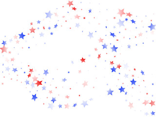 Flying red blue white star sparkles 