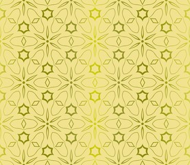 Fototapeta premium Abstract Vector Seamless Pattern With Abstract Geometric Style. Repeating Sample Figure And Line. For Fashion Interiors Design, Wallpaper, Textile Industry. Gradient color