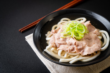 udon ramen noodle with pork (Shio Ramen)