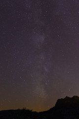 Milky way over the basque mountains.