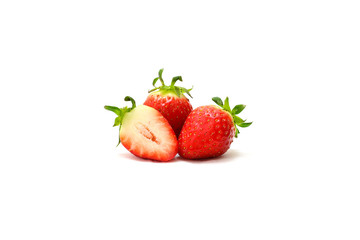 Fruit Strawberry isolated on white background