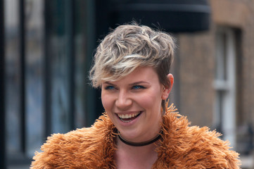 Portrait of a smiling young woman