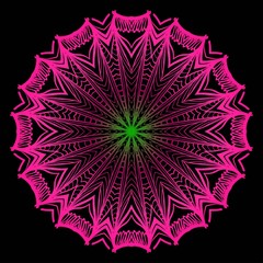 Decorative round lace ornate mandala. Vintage vector pattern for print.