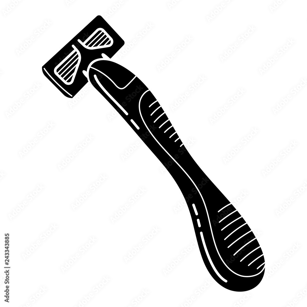 Poster modern razor icon. simple illustration of modern razor vector icon for web design isolated on white 
