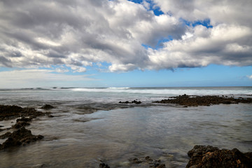 Fototapeta na wymiar Stony coast of Tenerife
