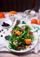 ham watercress salad clementine dressing