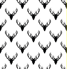 new year deer pattern