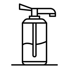 Aloe vera dispenser icon. Outline aloe vera dispenser vector icon for web design isolated on white background