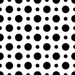 seamless pattern of black circles
