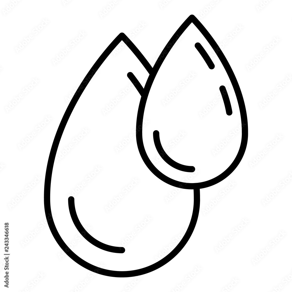 Poster aloe vera drop icon. outline aloe vera drop vector icon for web design isolated on white background