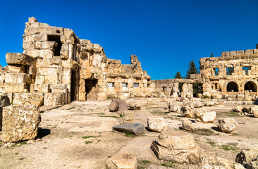 Fototapeta premium Hexagonal Court of the Temple of Jupiter at Baalbek, Lebanon