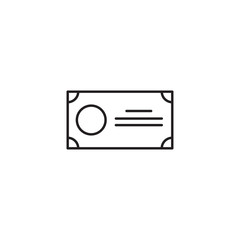 Icon of cashier's or bank check
