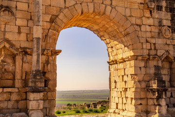 Volubilis, Roman city  in Morocco near Meknes