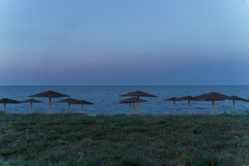 Beautiful complete landscape on the beach area