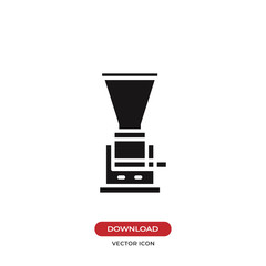Coffee grinder icon vector