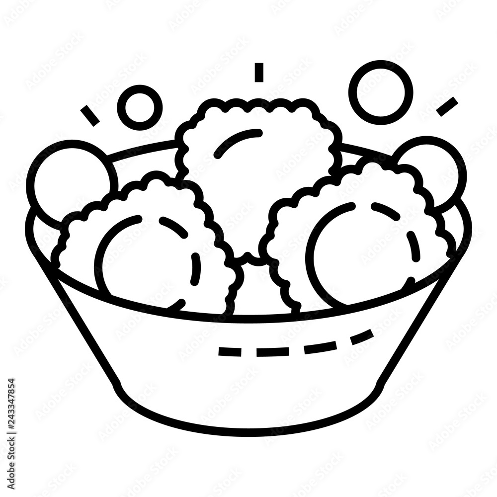 Poster spinach salad icon. outline spinach salad vector icon for web design isolated on white background