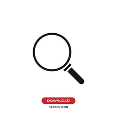 Magnifying glass icon vector