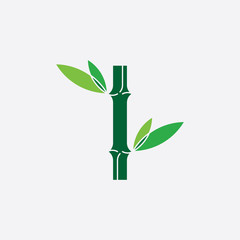 bamboo logo icon vector illustration symbol element