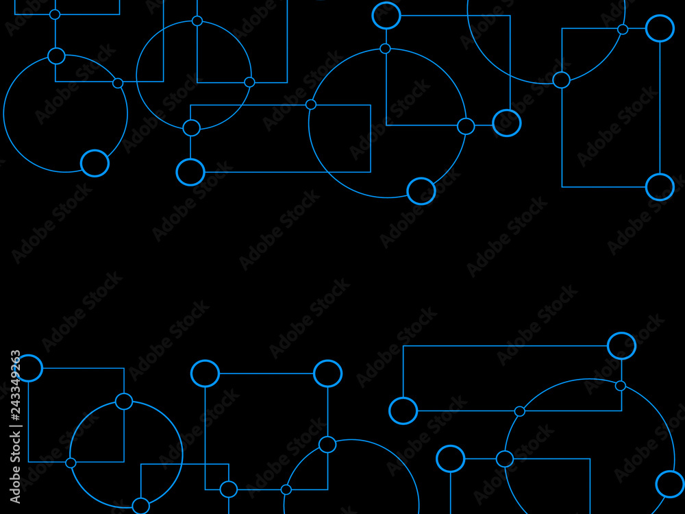 Poster abstract modern technology circuit system background