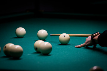 Russian billiards game
