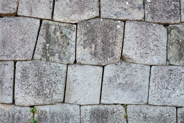 Close up of old stone wall.  Use for Background or wallpaper
