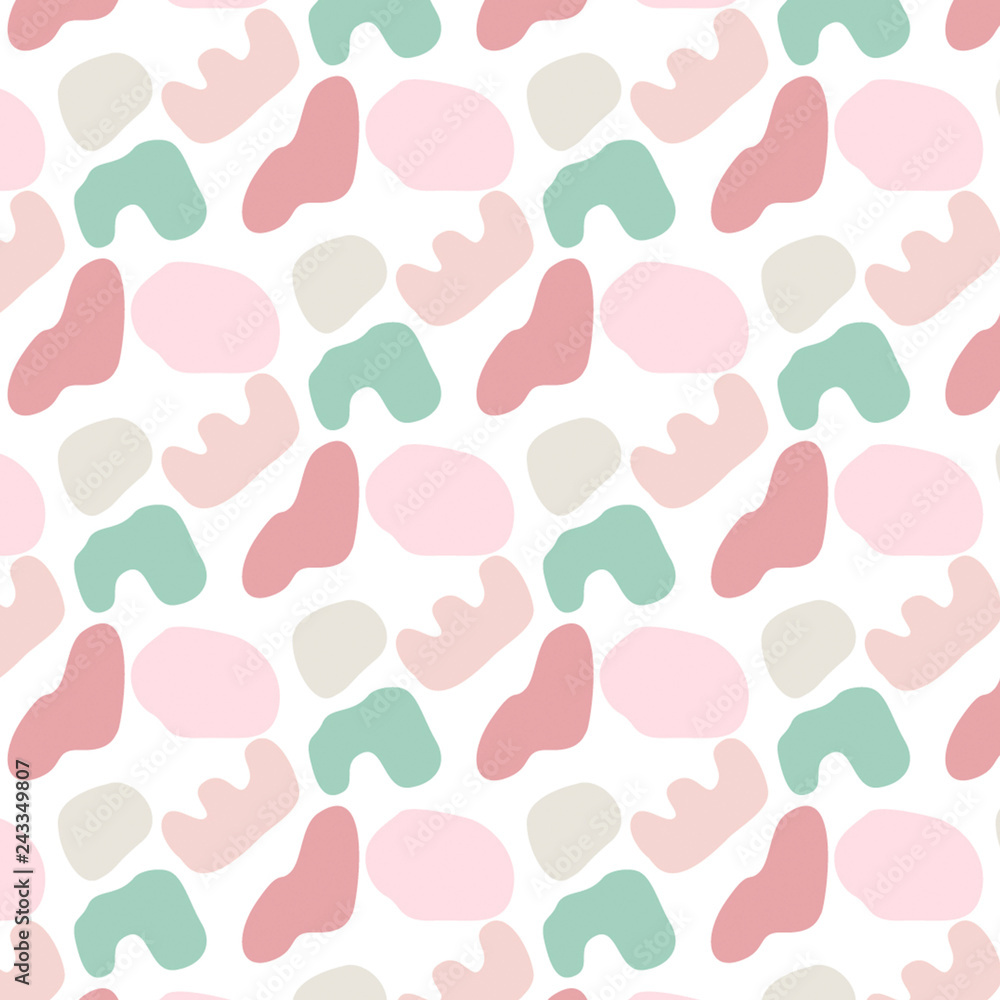Aufkleber abstract modern and stylish digital background with different shapes. memphis colorful pattern, brig