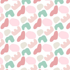 Abstract modern and stylish digital background with different shapes. Memphis colorful pattern, bright colors.