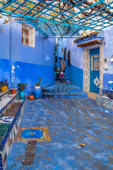 Street views in Chefchaouen, Marocco
