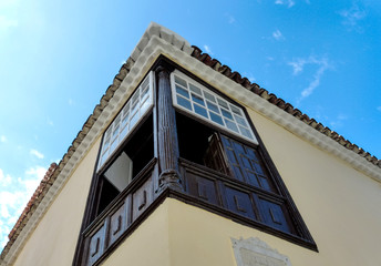spanish balcony on tenerife island